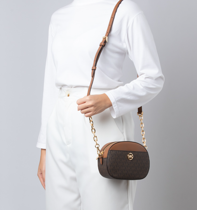 Jet Set Glam Small Front Pocket Oval Crossbody